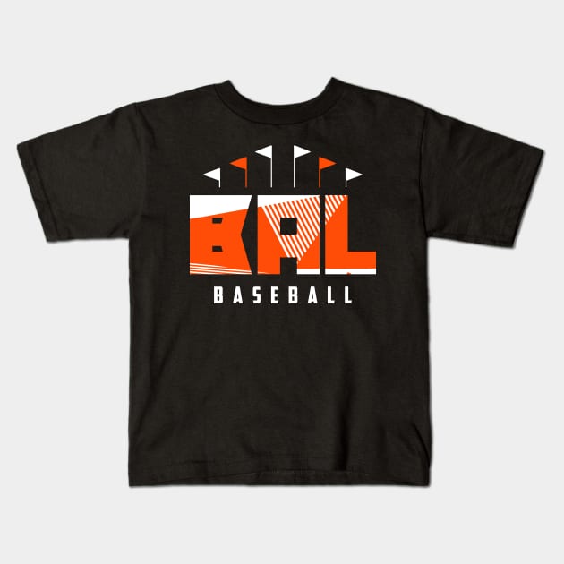 BAL Baseball Ballpark Kids T-Shirt by funandgames